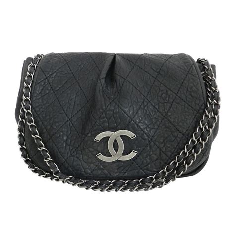 chanel black with gunmetal hardware